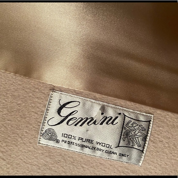 STUNNER SHOW STOPPER VINTAGE 100% wool camel coat fox collar GORGEOUS!🏆🏆🧥 - Picture 6 of 14